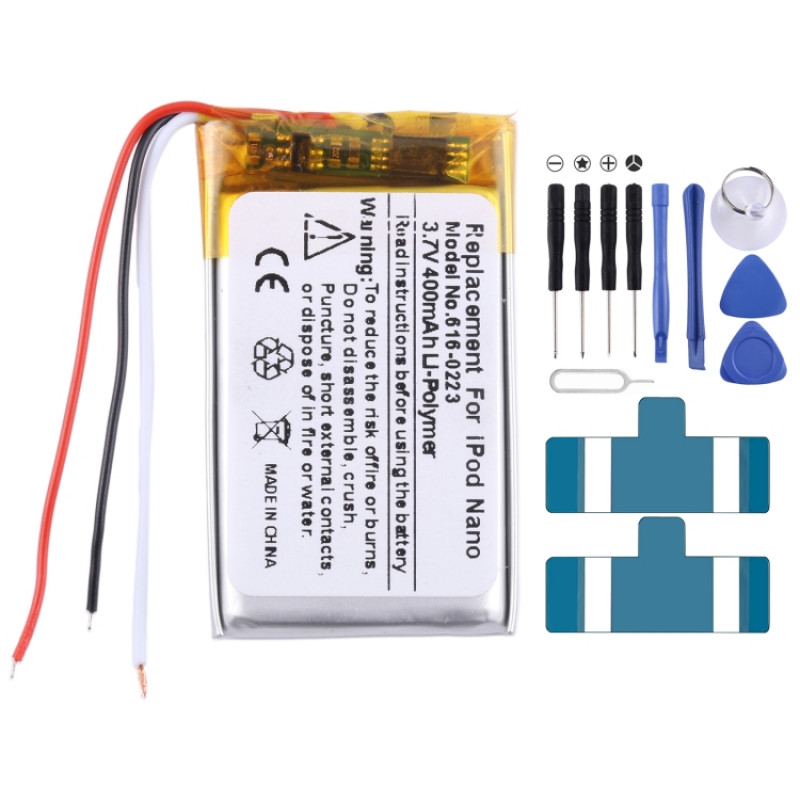 iPod Nano 1 1st Generation MP3 Battery Replacement 616-0223 400mAh